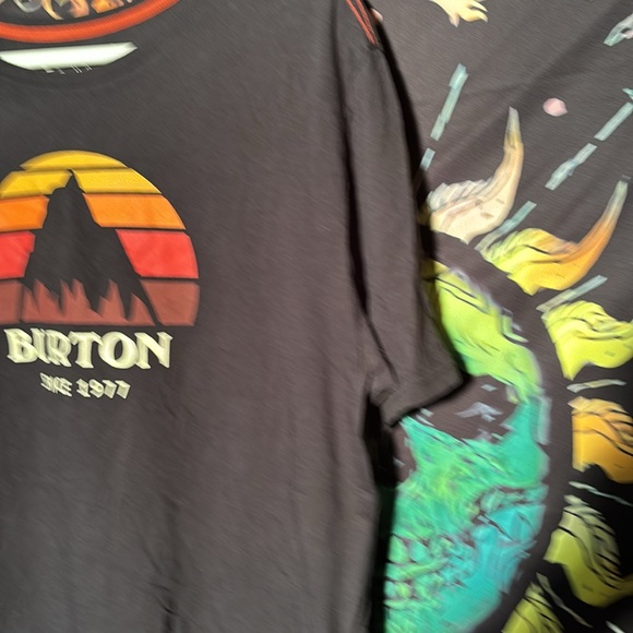 Burton Mens Classic Black Logo t-shirt SizeXL - Picture 3 of 7